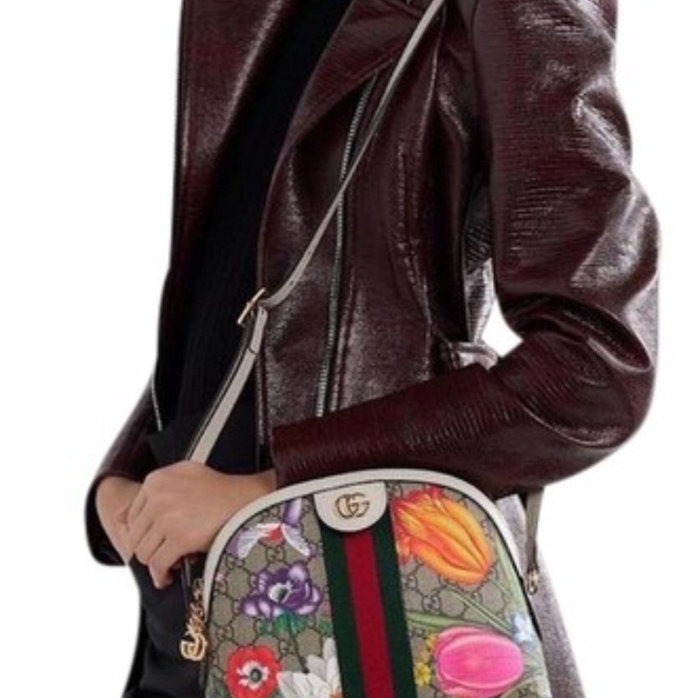 Gucci Ophidia Flora Beige Shoulder Bag - Picture 6 of 7